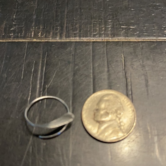 925ss hammered Open Hoop Earrings - Picture 4 of 4